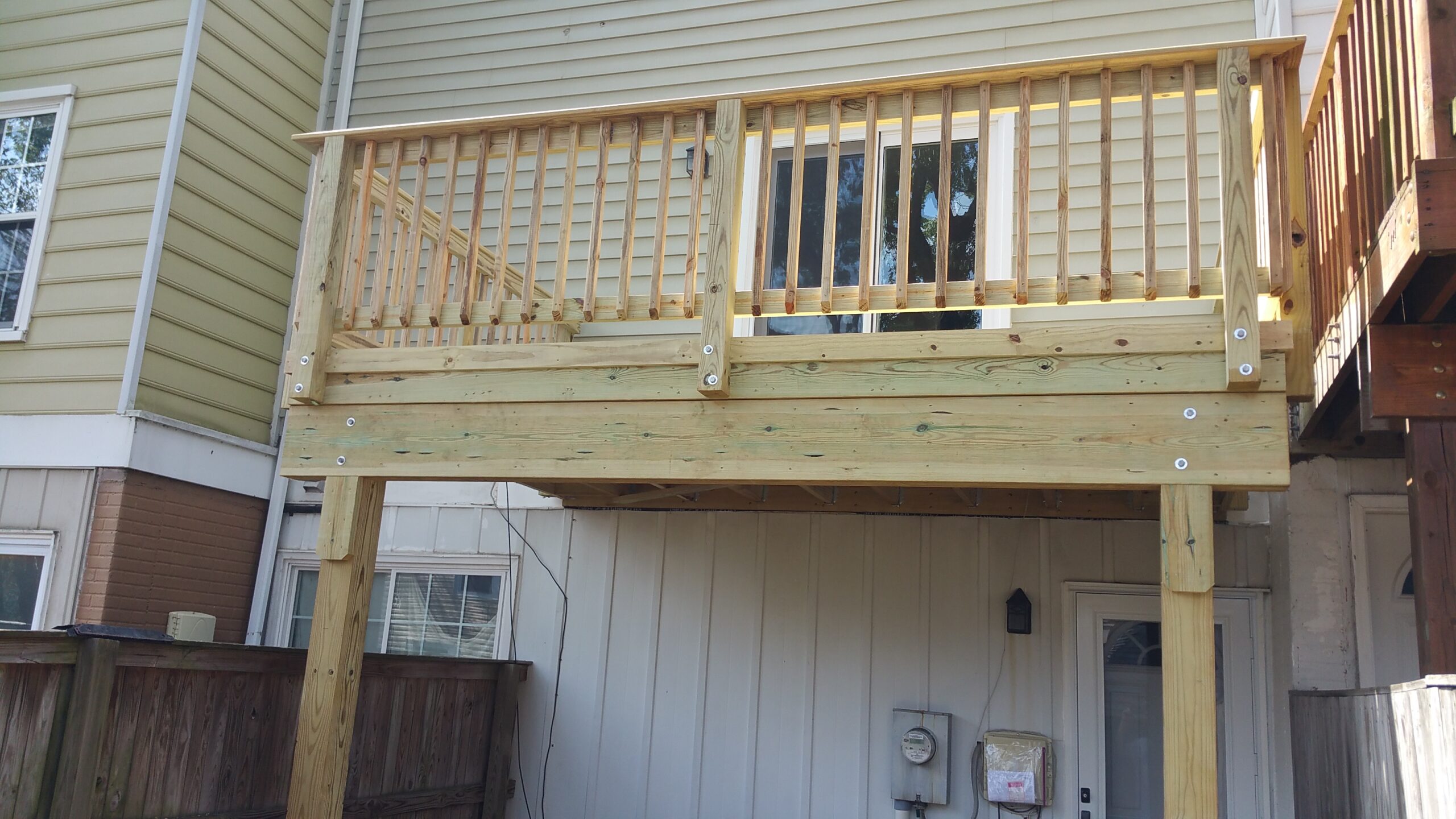Wood Deck Replaced in Severn by Nevins Construction