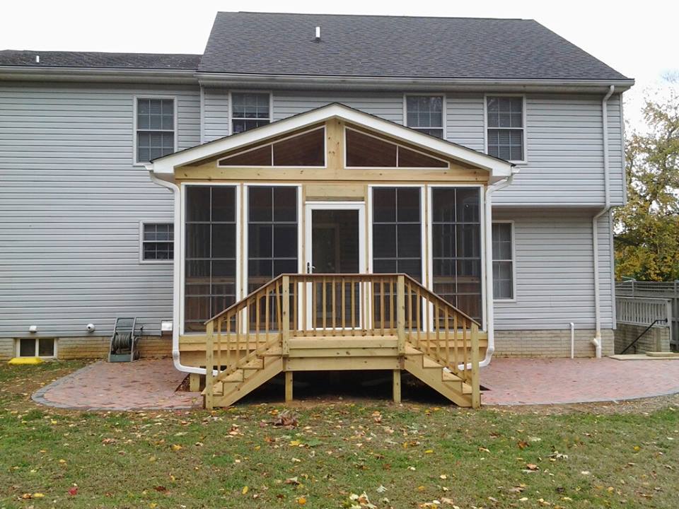 Custom Wooden Deck and Sunroom in Riva MD